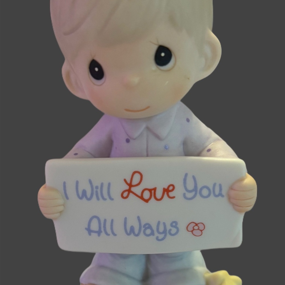 Precious Moments Figurine - White and Blue